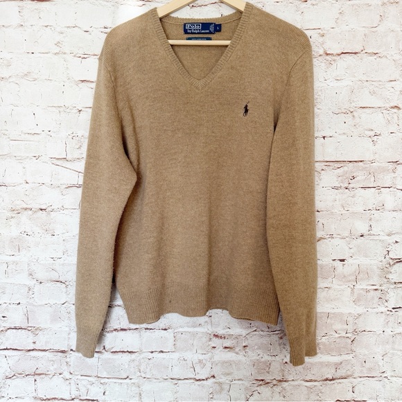 Polo Ralph Lauren Other - Polo Ralph Lauren vintage mens lambs wool v neck sweater